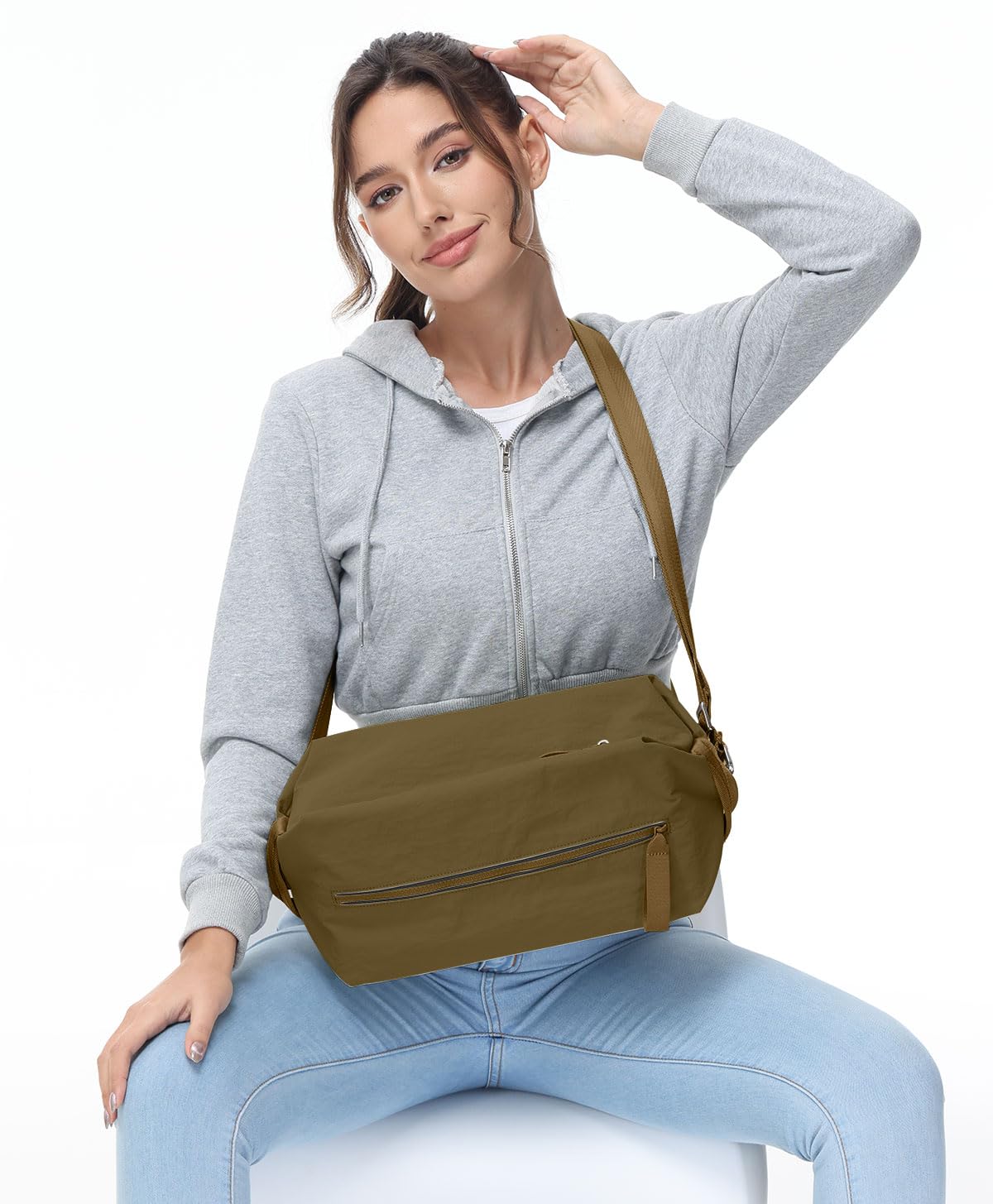 Stylish Compact Gym Duffle Bag for Women & Men - 3-in-1 Crossbody Sports Bag for Fitness, Workout & Travel - Perfect for Gym, Yoga, Work Commute & Weekend Getaways