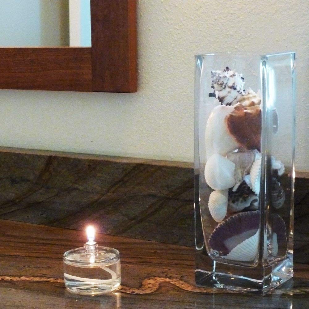 Refillable Glass Liquid Candle - 3oz Votive for Emergency & Decor