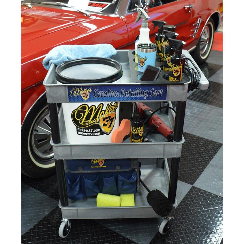 Carolina Detailing Cart Fully Loaded - Professional Mobile Car Detailing Cart with Tools & Storage - Perfect for Auto Detailing Business & Mobile Car Wash Services