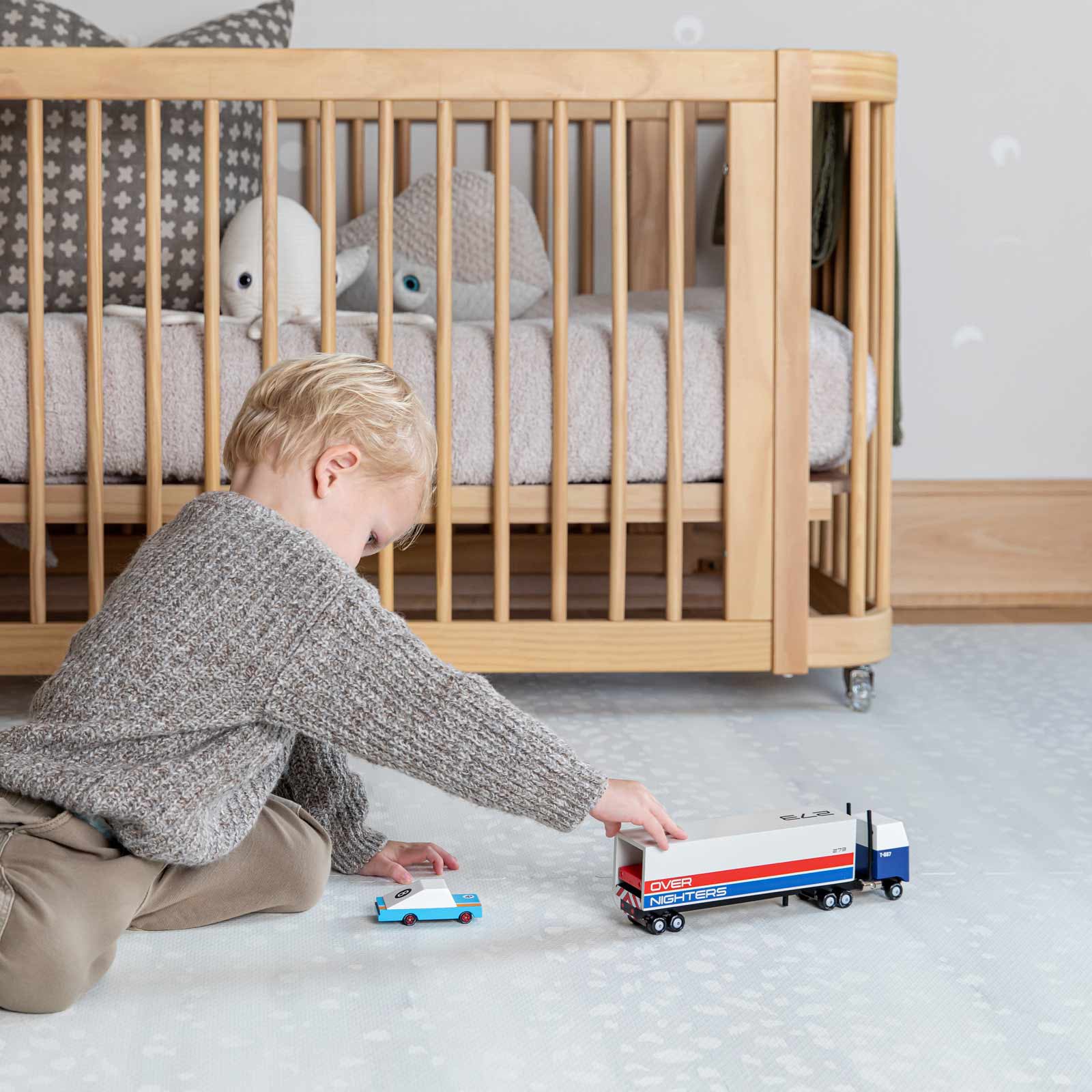 Little Nomad Play Mat for Babies & Toddlers - Soft, Non-Toxic Foam Floor Mat for Playroom, Nursery & Daycare - Fawn Design - Perfect for Crawling, Learning & Playtime Activities