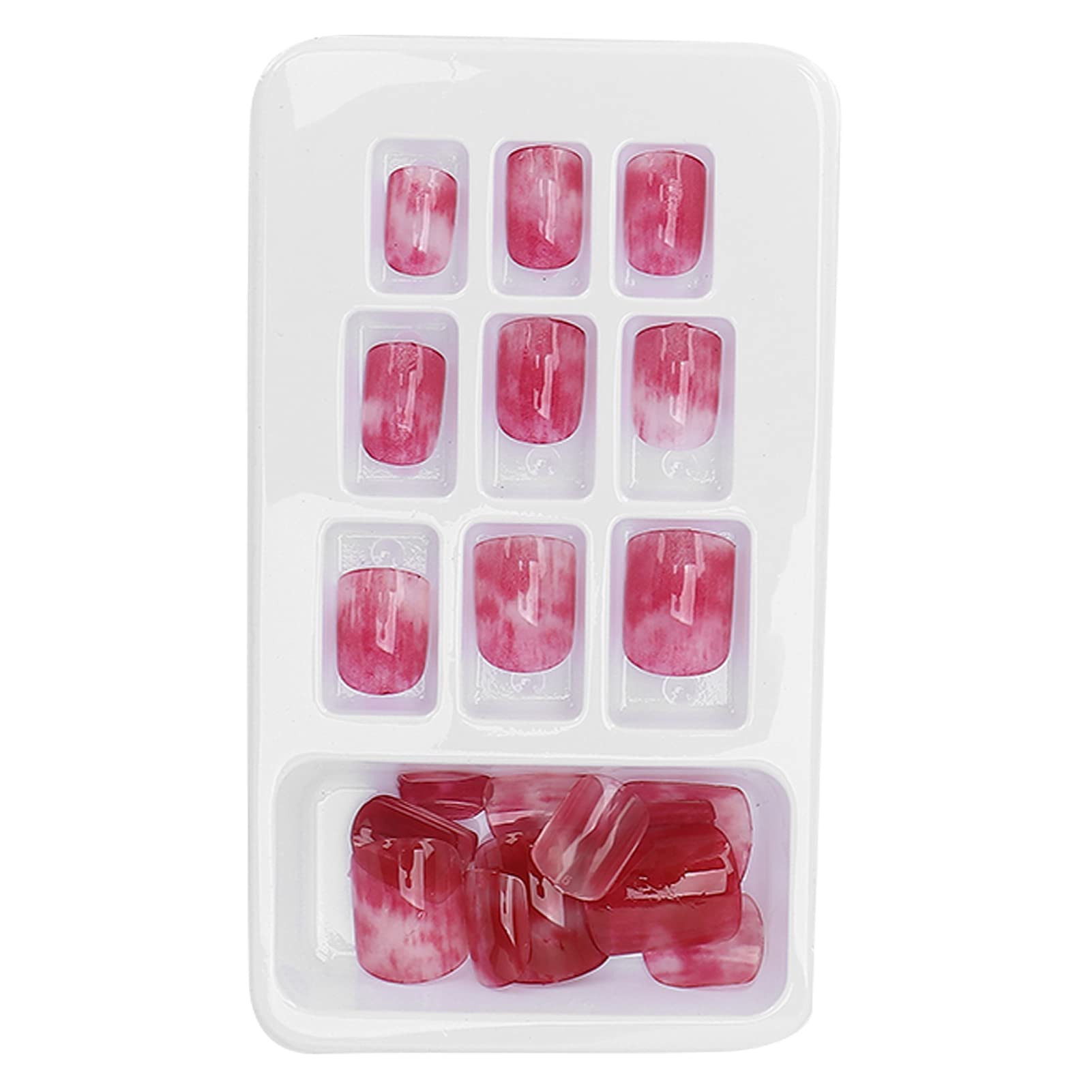 Full Cover False Nails Tips - 24pcs Press On Nails Kit with 12 Sizes | Odorless, Fashionable Artificial Nails for Daily Wear & Dance Parties | Perfect for Salon, Wedding, Date Night & Special Occasions