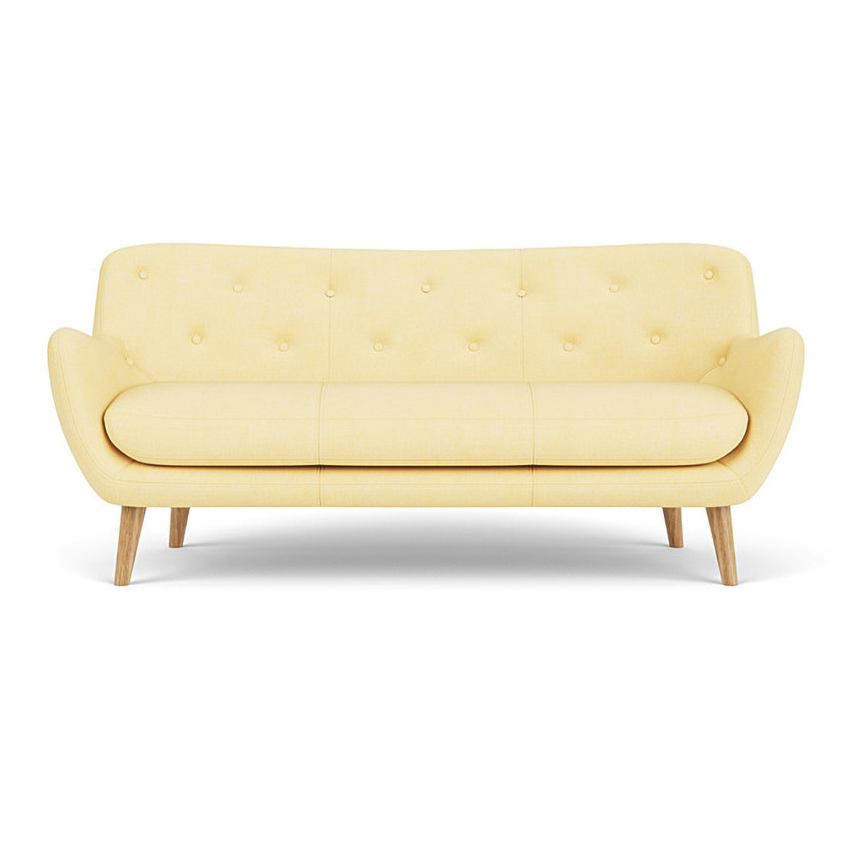 Herman Fabric 3-Seater Sofa - Modern Living Room Couch for Small Spaces, Comfortable Sectional Sofa for Apartment, Dorm & Home Decor | Perfect for Relaxing, Entertaining & Family Gatherings
