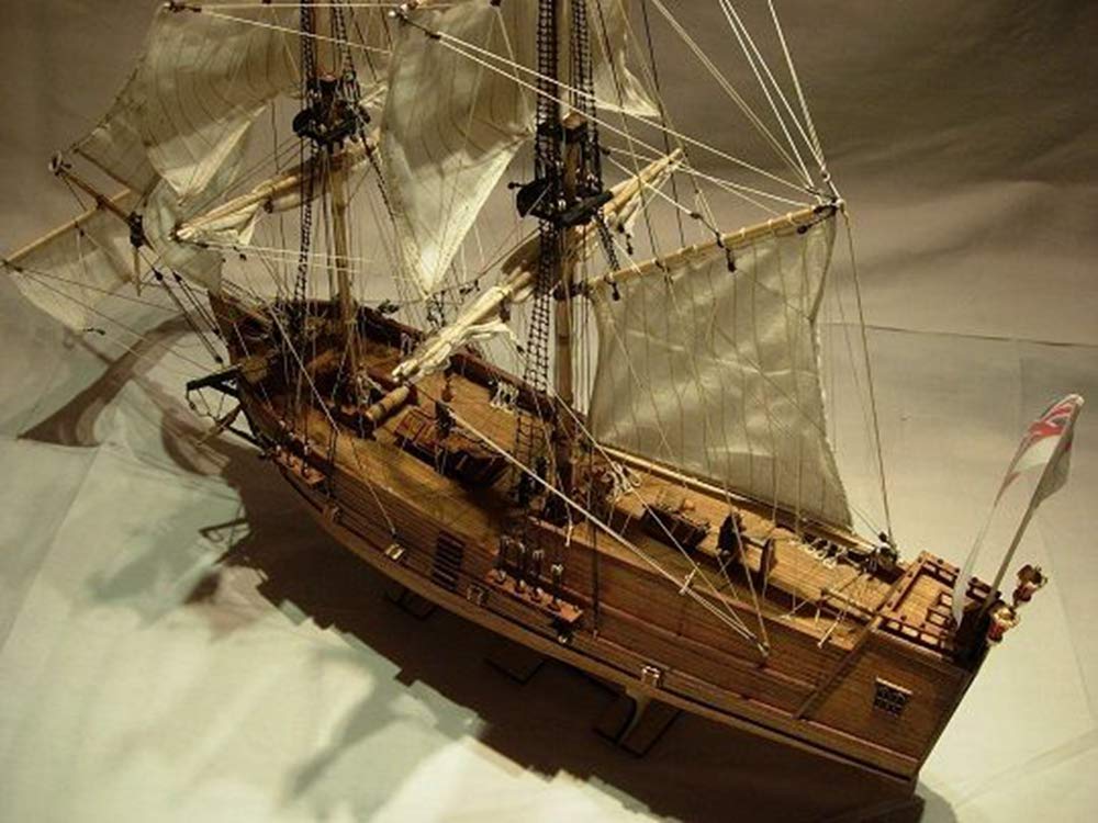 Golden Star Scale 1/100 Wooden Model Ship Kit - Premium DIY Wooden Boat Building Kit for Adults & Collectors - Perfect for Home Decoration, Gift Giving & Hobby Crafting