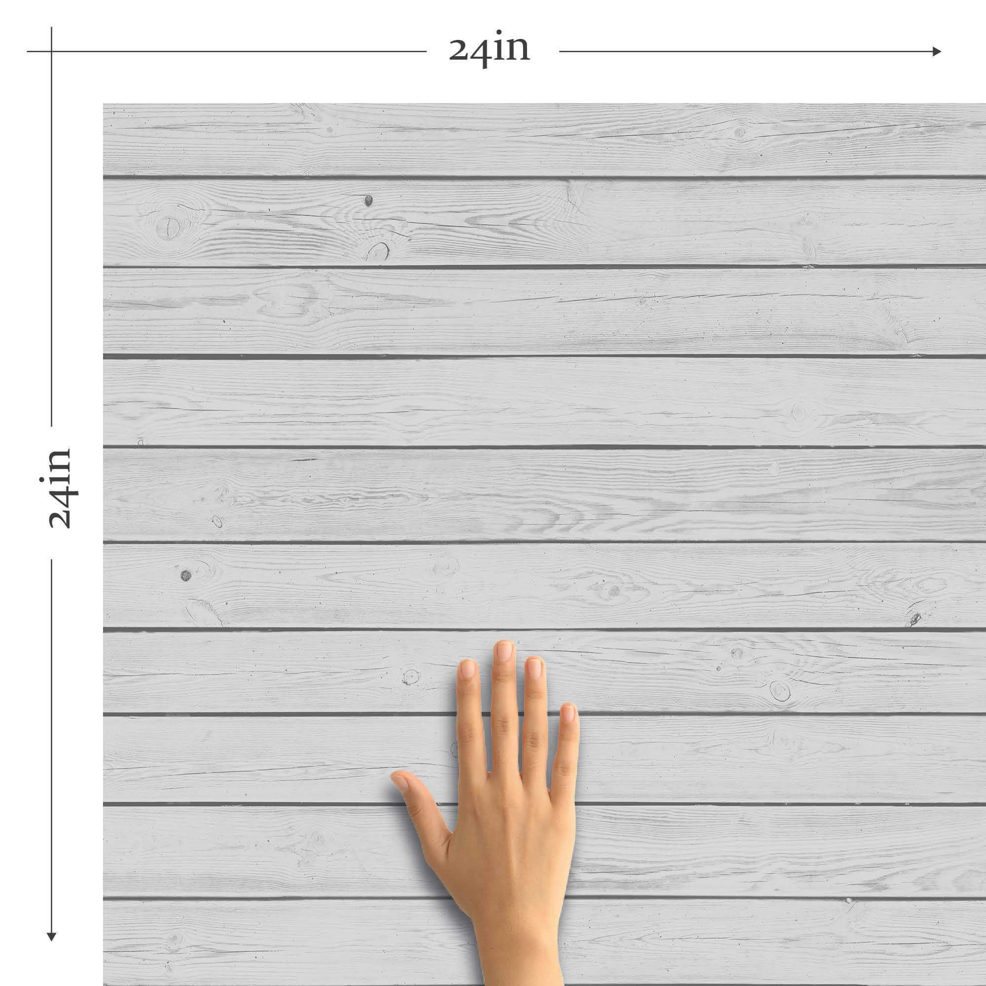 Grey Shiplap Textured Peel and Stick Removable Wallpaper - Self-Adhesive Wall Covering for Bedroom, Living Room, Kitchen & Office Decor - Easy to Install & Remove