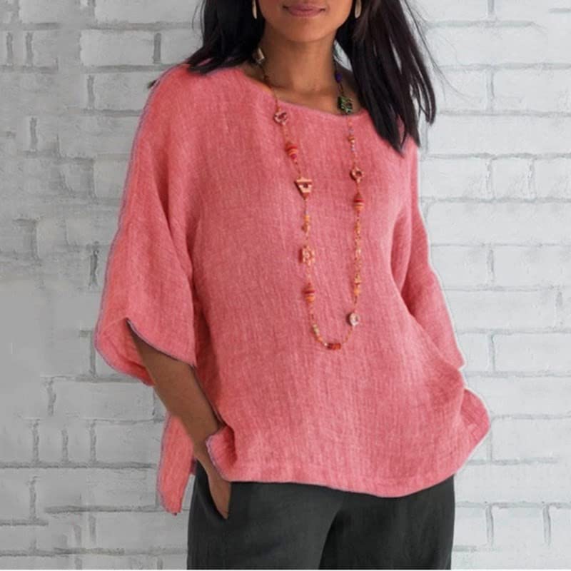 3/4 Sleeve Rust Red