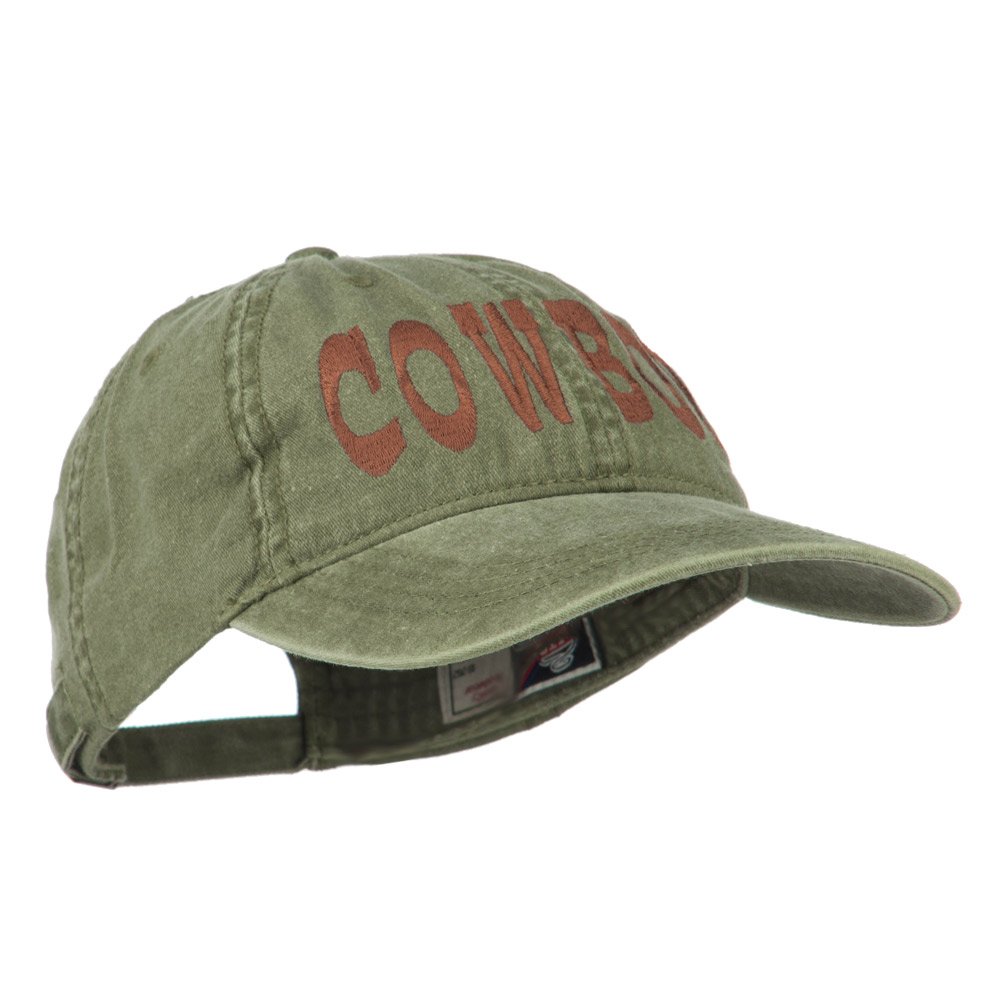 e4Hats.com Premium Washed Cowboy Hat with Embroidery - Perfect for Western Rodeo, Country Music Festivals & Outdoor Adventures