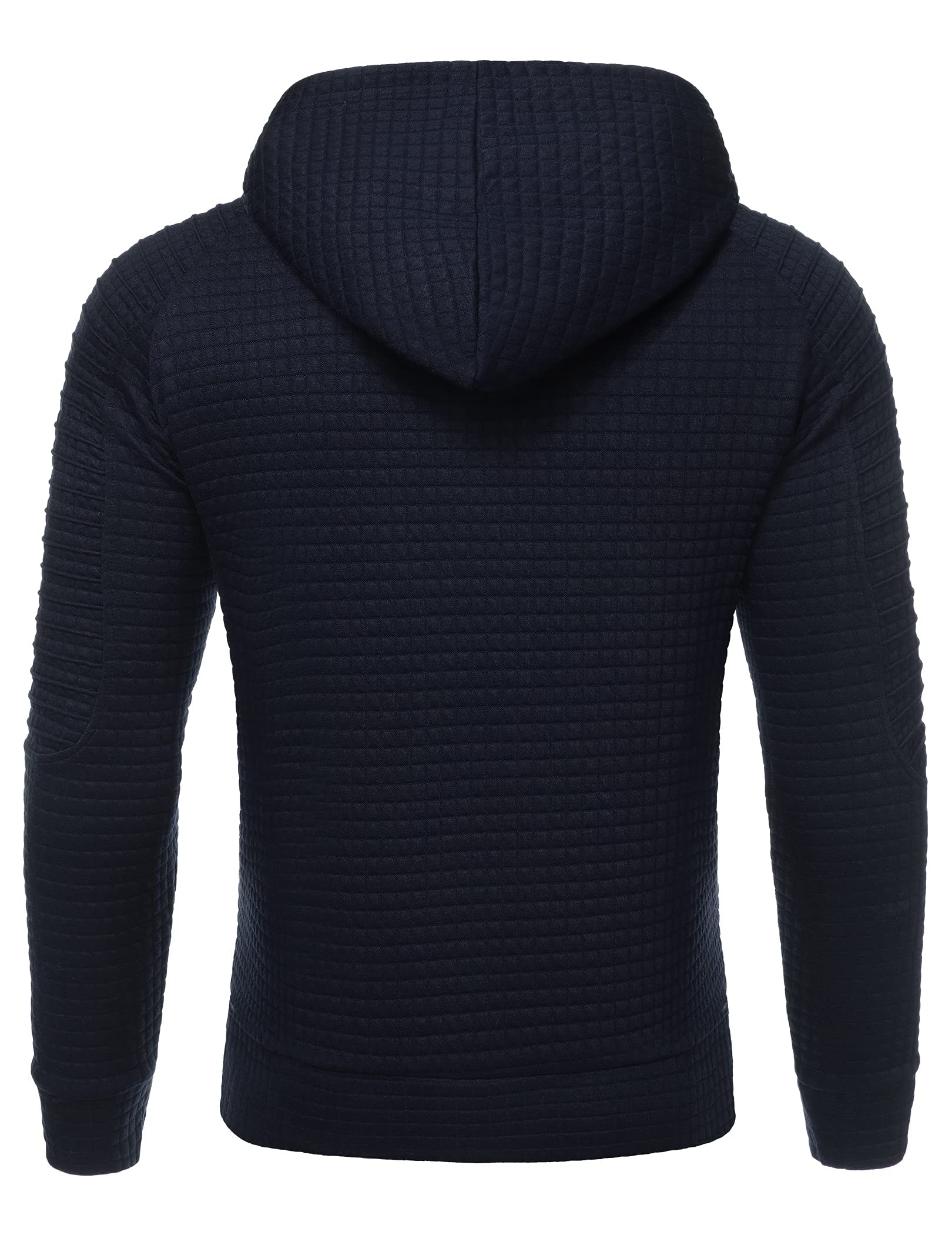 COOFANDY Men's Pullover Hoodie - Long Sleeve Casual Waffle Knit Sweatshirt with Kangaroo Pocket & Drawstring Hood | Perfect for Outdoor Activities, Lounge Wear & Street Fashion