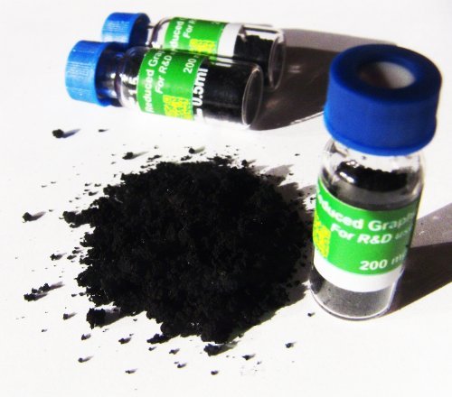 High-Quality Reduced Graphene Oxide Powder - 200mg Solid Nano Material for Electronics, Energy Storage & Research Applications