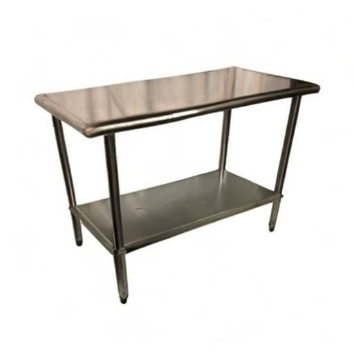 Stainless Steel Commercial Food Prep Table 14x48 Inches - Heavy Duty Restaurant Kitchen Workstation for Food Preparation, Butcher Block, Bakery & Catering Use