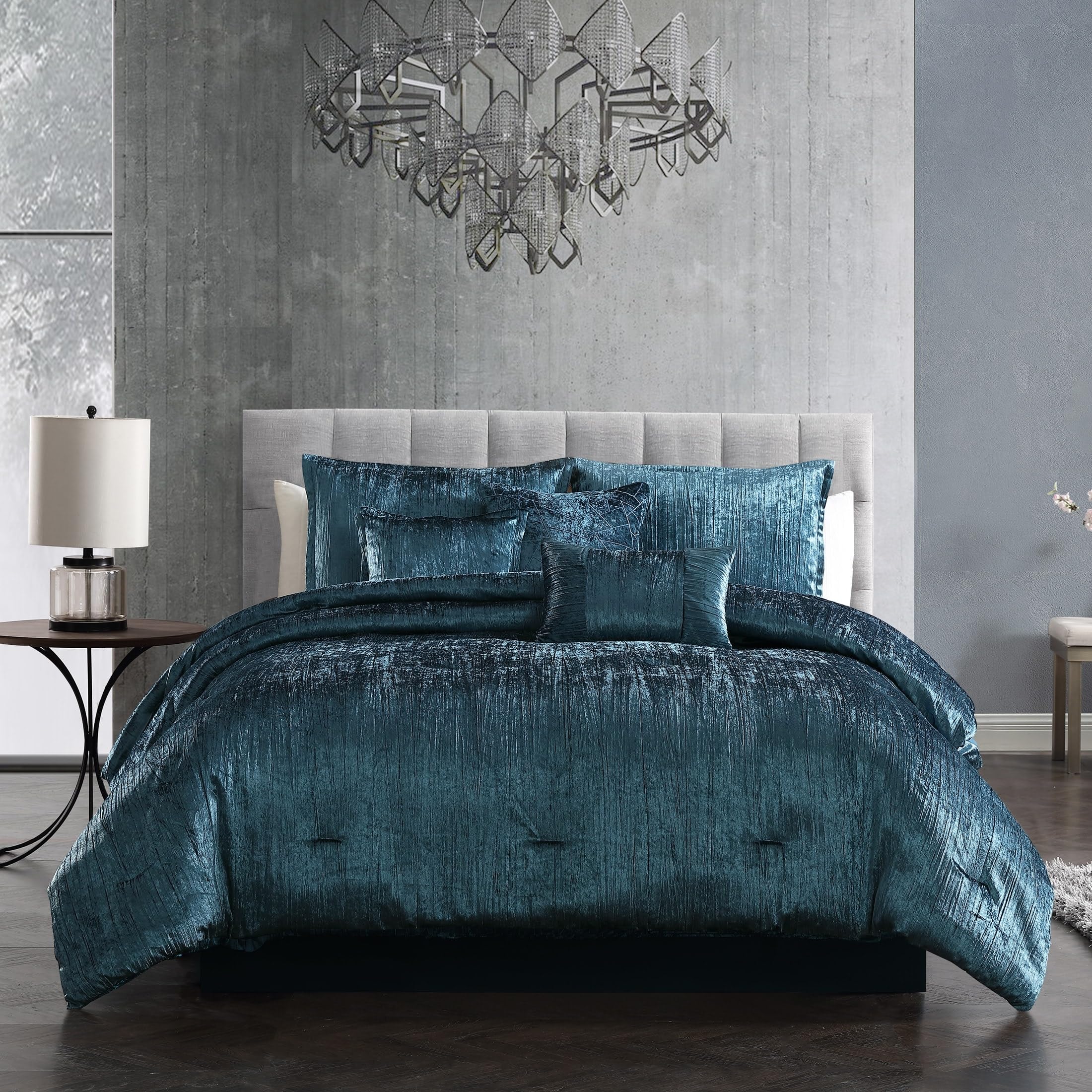 Riverbrook Home Turin Luxury Plush Comforter Set - Twin Size, Ultra Soft White Bedding, 2-Piece Comforter & Sham Set for Cozy Bedroom Decor