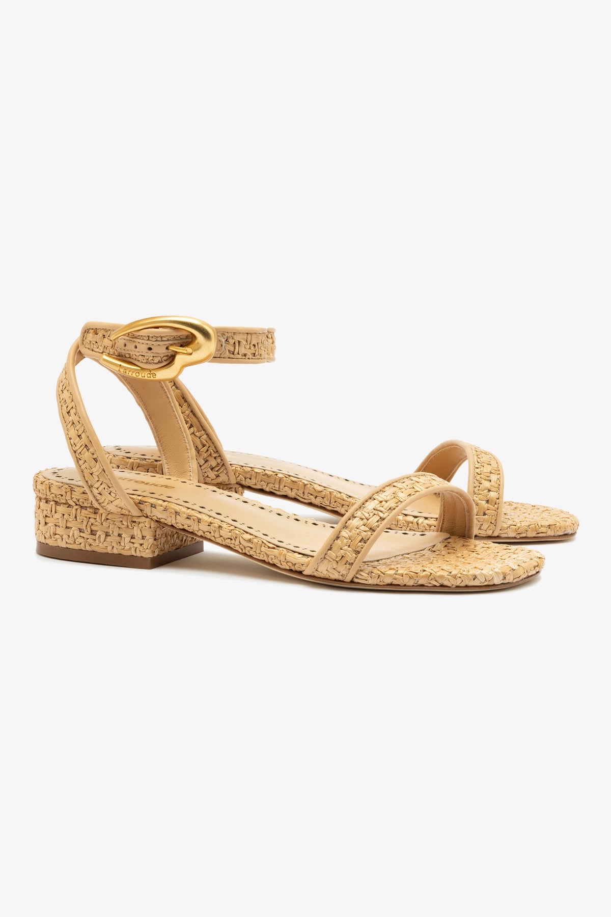 Verona Flat Sandal Women's Beige Leather & Natural Raffia Summer Sandals - Comfortable Casual Shoes for Beach, Vacation & Everyday Wear