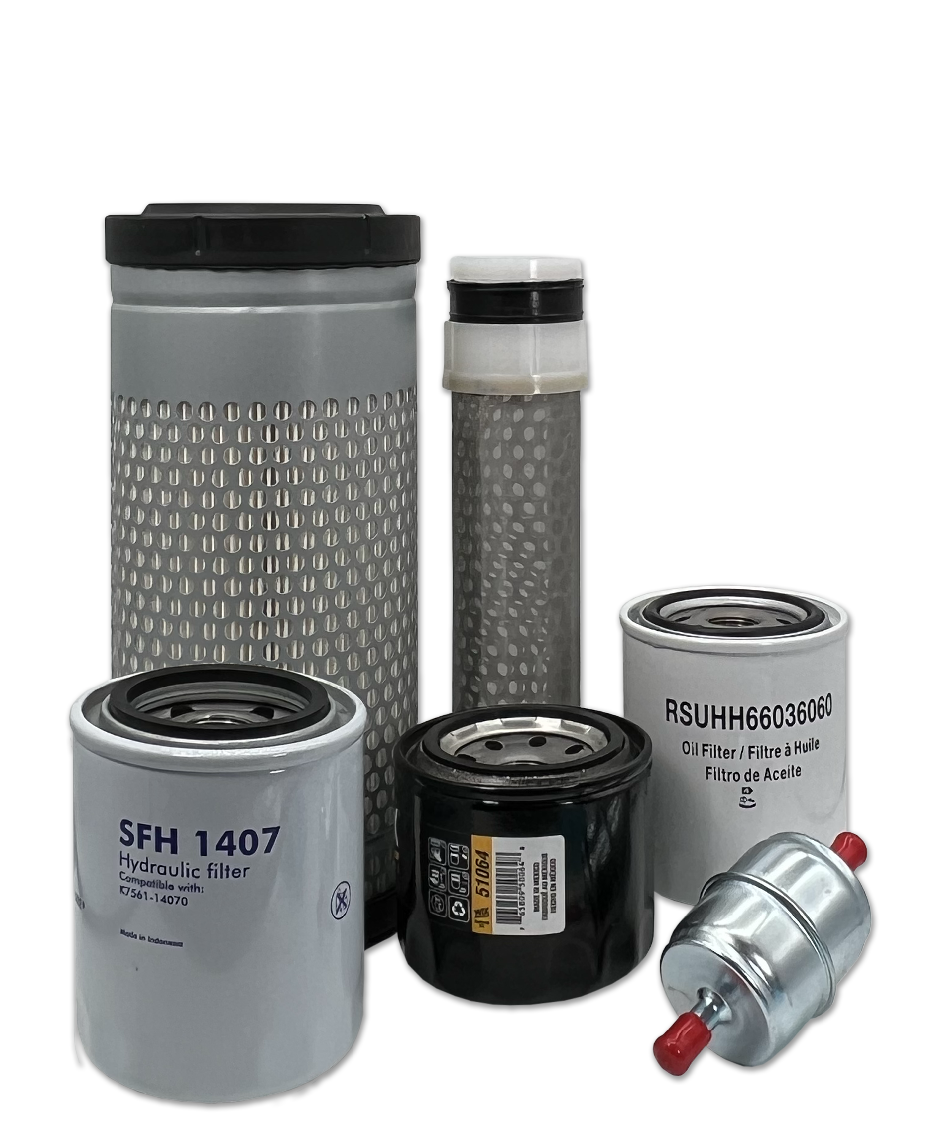 HERO® Maintenance Filter Kit for Kubota RTV1140 Utility Vehicle - Air, Oil & Fuel Filters Replacement - Compatible with Kubota RTV-X1140, RTV1140CPX - Perfect for Off-Road, Farm & Construction Use