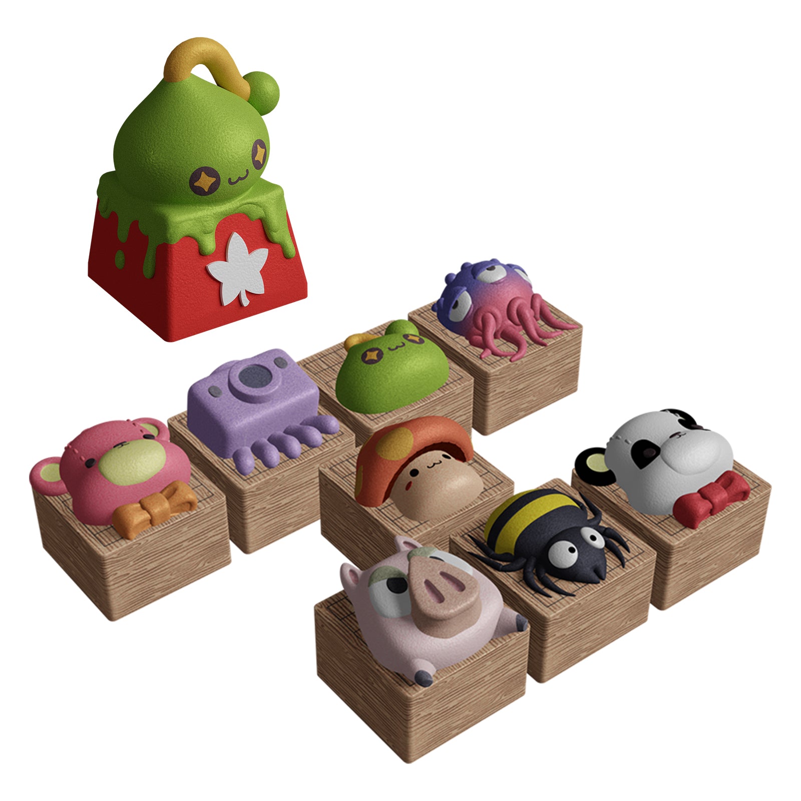 HyperX MapleStory Slime Keycap & OMOK Gaming Set - Perfect for Keyboard Customization & PC Gaming Accessories | Great for Gamers, Streamers & Anime Fans