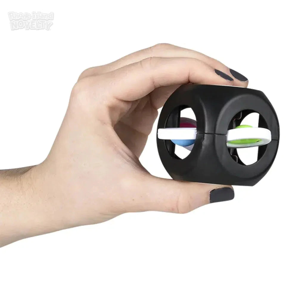 2 Pack Spinning Cube Fidget Toys - Stress Relief & Anxiety Relief Sensory Toys for Kids & Adults - Perfect for Office, School, Travel and ADHD Focus Aid