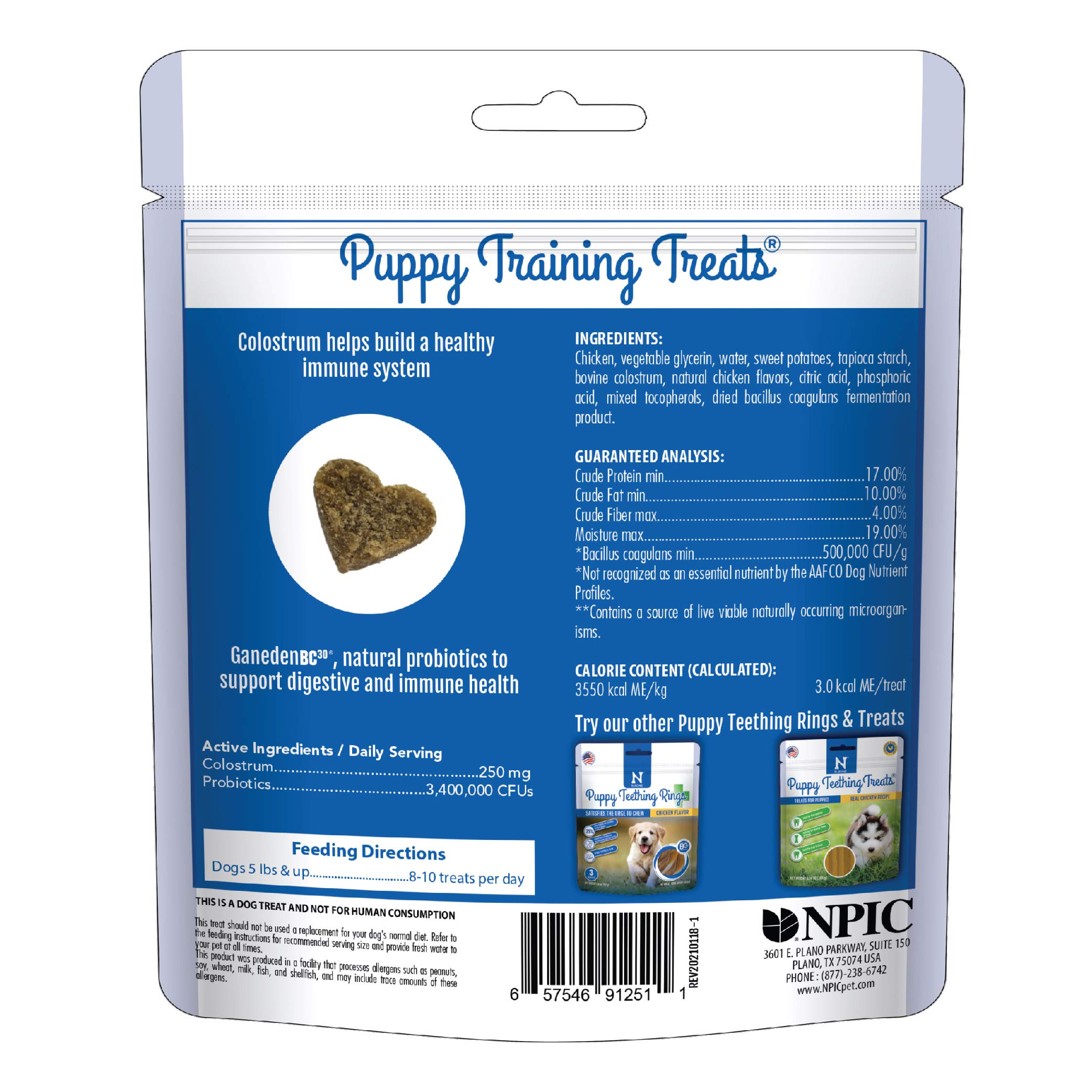 N-Bone Puppy Training Treats 6oz - Real Chicken Recipe for Small Dogs - Perfect for Obedience Training & Positive Reinforcement at Home or Outdoors