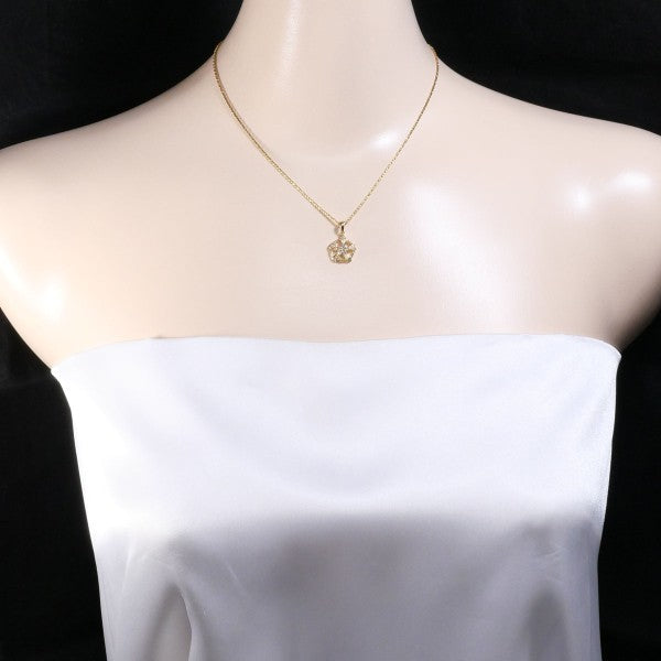 18K Yellow Gold Brown Diamond Pendant Necklace - 0.25ct Natural Diamond, 4.6g, 40cm Chain - Elegant Jewelry Gift for Women, Perfect for Weddings, Anniversaries & Special Occasions