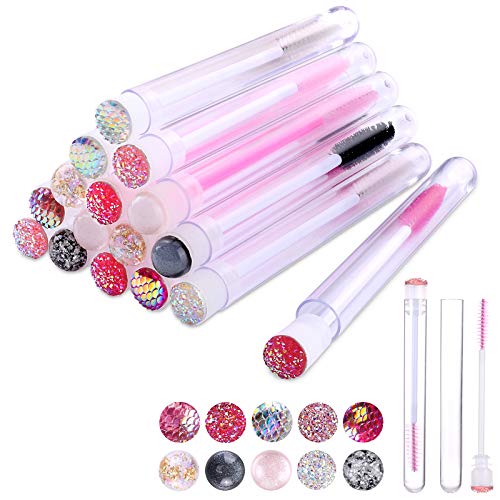 10Pcs Eyelash Brushes Set - Professional Lash Wand & Mascara Mixing Tool for Eyelash Extensions, Cleaning & Makeup Application - Perfect for Salon, Home Use & Travel Beauty Kit