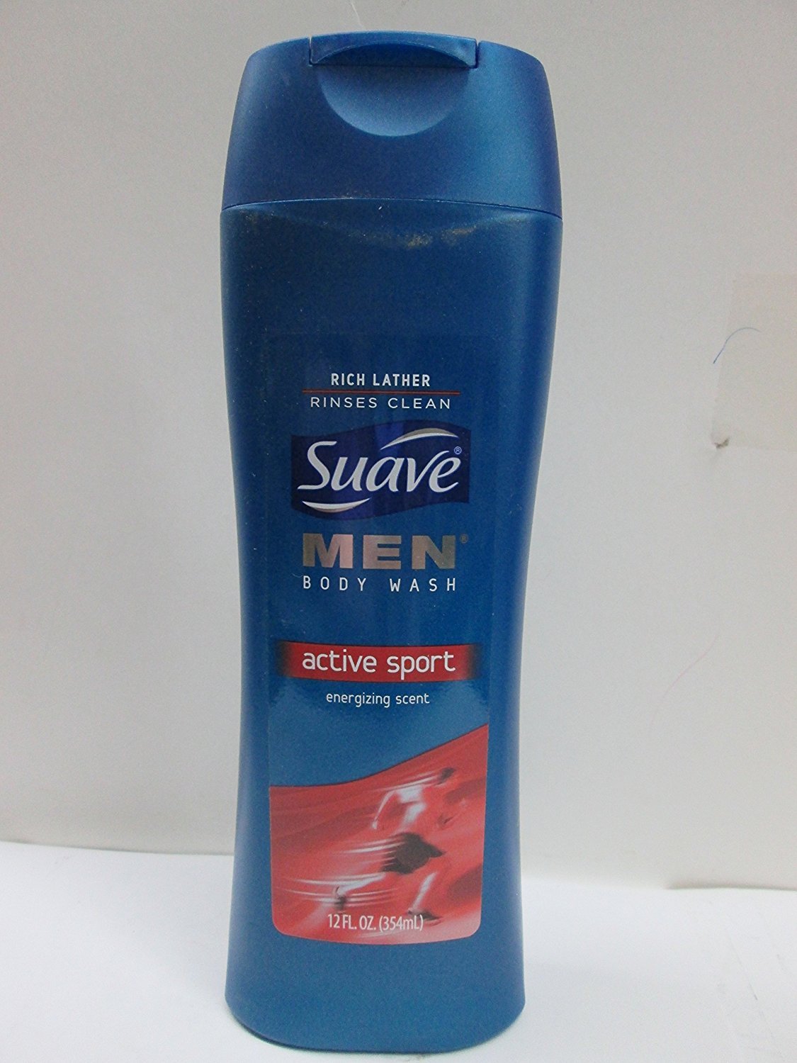 Suave Men's Sport Recharge Fresh & Clean Body Wash - 12 Oz (Pack of 6) | Energizing Shower Gel for Active Men | Gym, Post-Workout & Daily Use