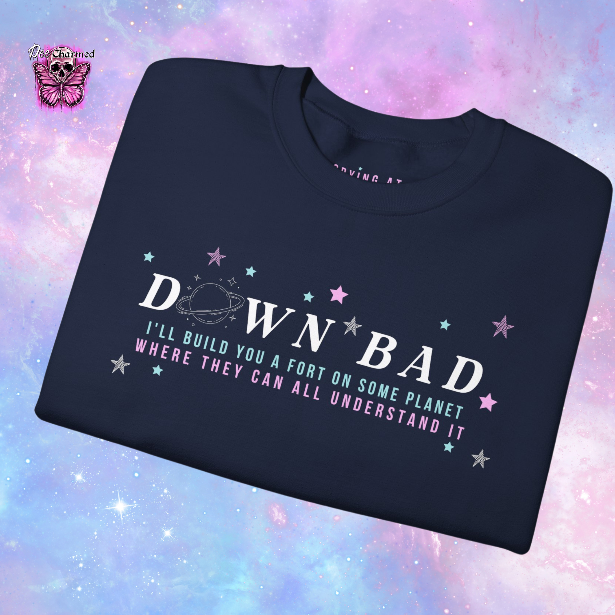 Down Bad Crewneck Sweatshirt - Trendy Oversized Pullover for Men & Women | Perfect for Casual Wear, Street Style & Loungewear