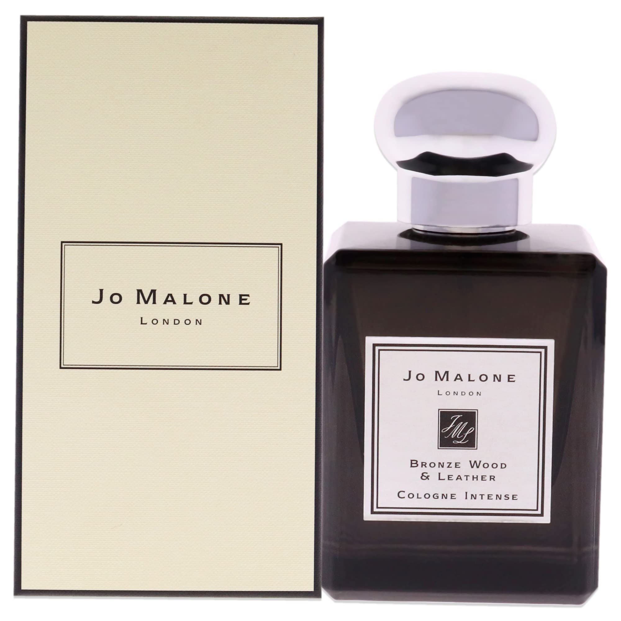 Jo Malone Bronze Wood & Leather Intense Cologne Spray for Men & Women - 1.7 oz Luxury Unisex Perfume for Date Night, Office & Special Occasions