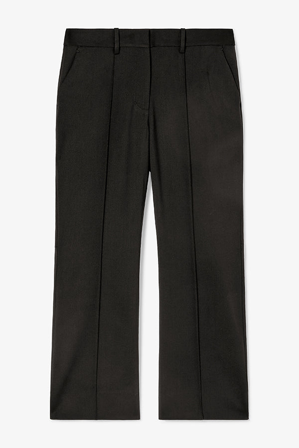 Tessa Kick Flare Trouser - Washable Wool Twill Pants for Women | Black | Office Wear & Casual Outfits