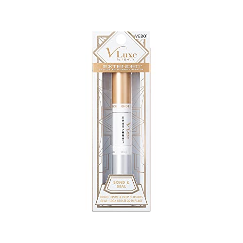 VLuxe by iEnvy DIY Eyelash Extension Kit with Biotin & Vitamin E - Strong Gentle Lash Adhesive for All Day Wear | Professional Salon-Quality Lashes at Home | Perfect for Parties, Weddings & Special Occasions