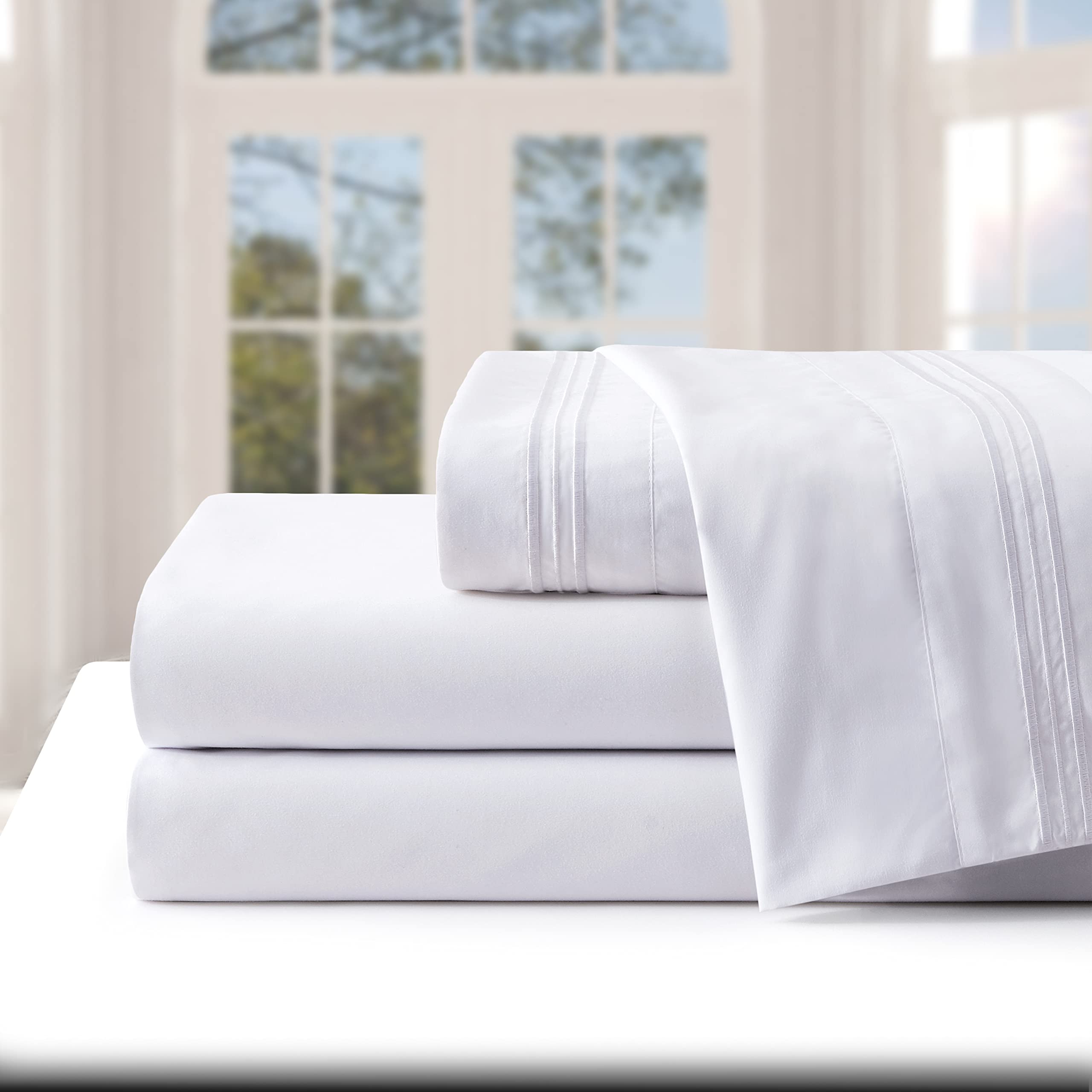 Manyshofu Extra Deep Pocket King Size Sheets - 1800 Thread Count Luxury Hotel Bedding Set with Pillowcases - Soft Microfiber for Mattresses up to 24