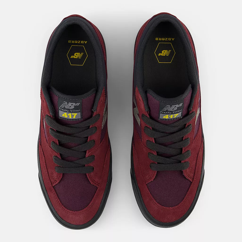 New Balance Numeric NM417LPR Franky Villani 417 Low Skate Shoes - Burgundy Phantom - Durable & Comfortable for Street Skating & Casual Wear