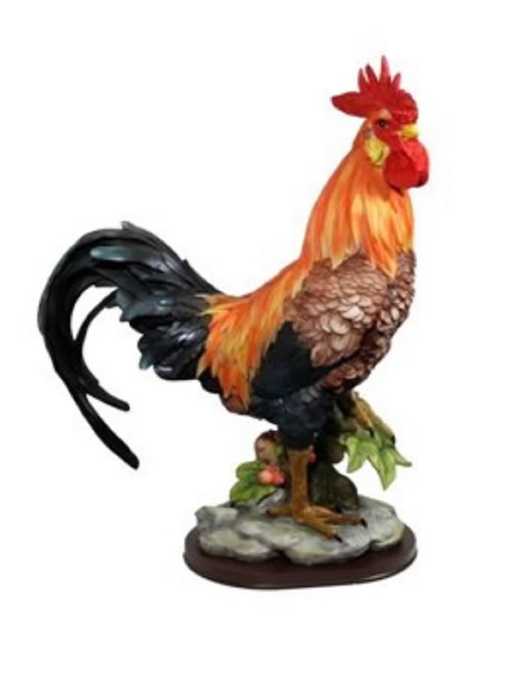 Handcrafted Rooster Statue - Premium Home Decor for Farmhouse & Country Style | Perfect for Kitchen, Garden, or Gift Giving