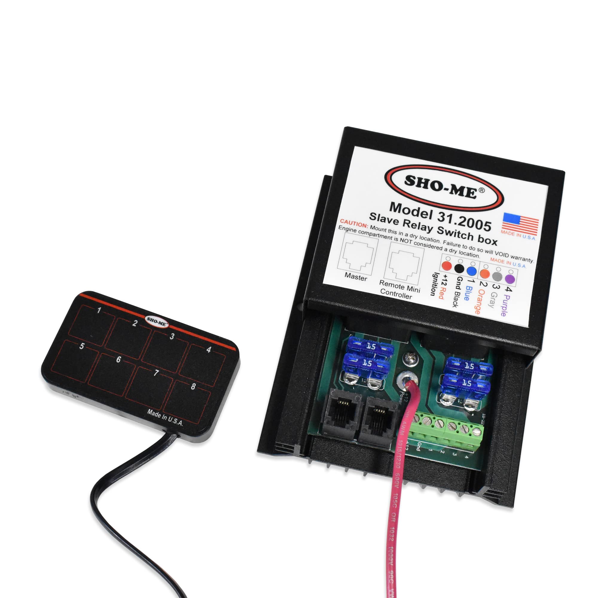 A'BLE Sho-Me 4 Function Undercover Switch Box - Multi-Purpose Electrical Control Panel for Home, Office & Industrial Use