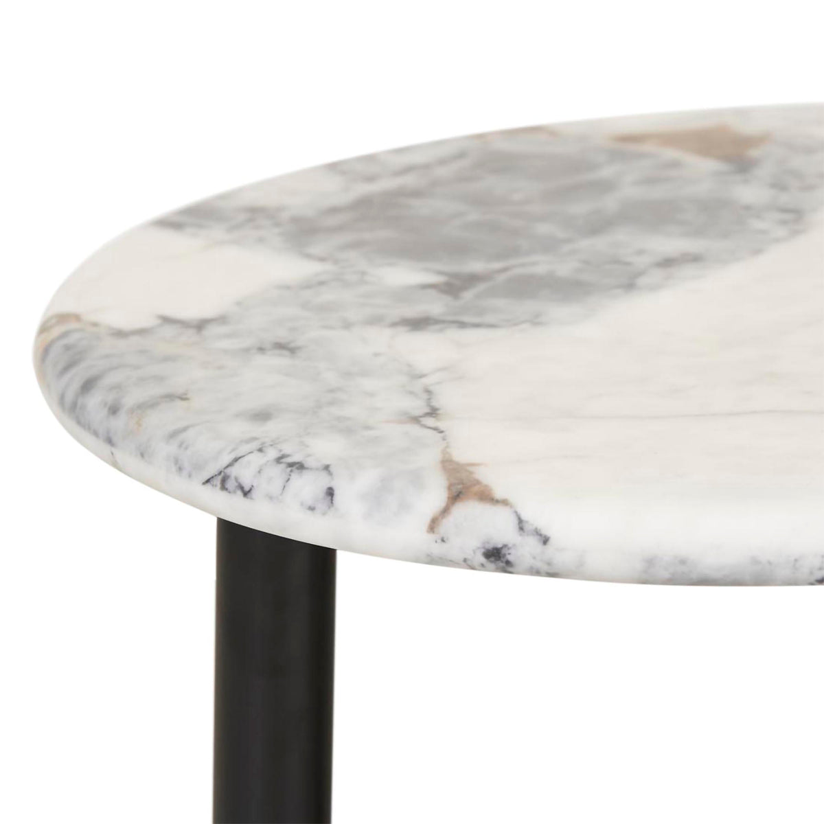 Artie Oval Marble Coffee Table - Modern Living Room Centerpiece with Sturdy Metal Legs, Perfect for Small Spaces & Home Decor