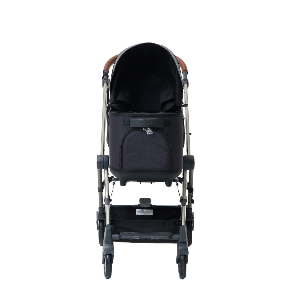 Grace Classic Standard Pet Stroller for Small Dogs & Cats - Lightweight Foldable Travel Carrier with Storage Basket - Perfect for Vet Visits, Shopping & Outdoor Adventures