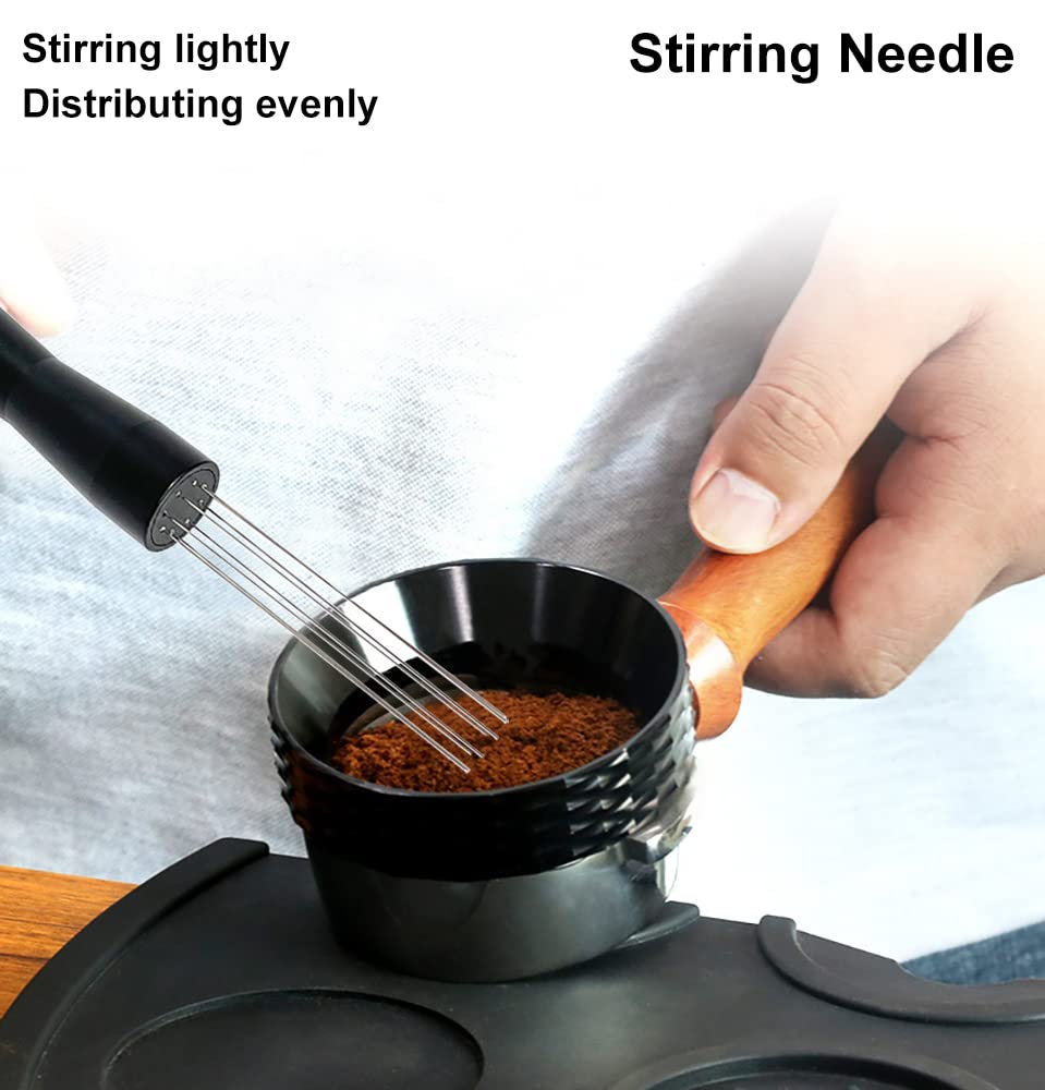 Stainless Steel Espresso Stirrer Tool - Barista WDT Needle for Coffee Powder Distribution - Perfect for Home & Cafe Use