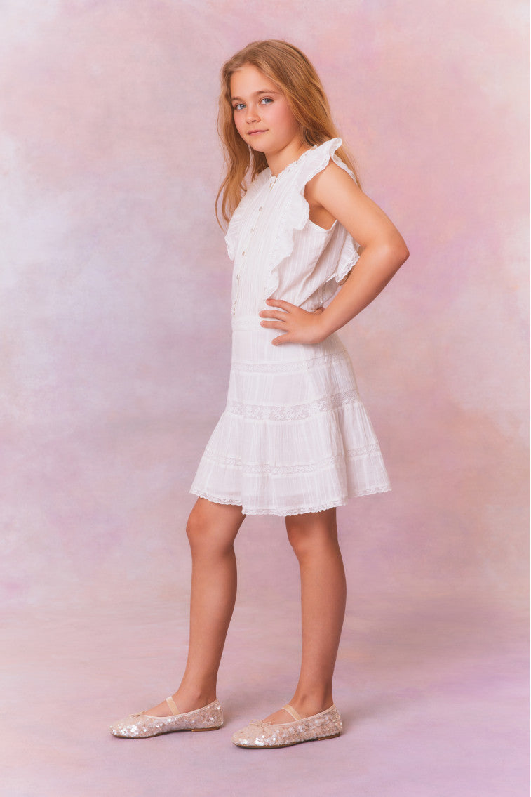 Girls Yuca Cotton Dress - Soft & Comfortable Summer Outfit for Kids | Perfect for Playdates, Beach Trips & Casual Wear