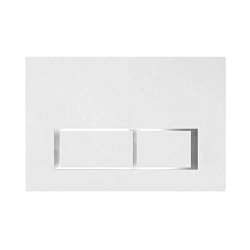 White Rectangular - Push Plates (Plastic)