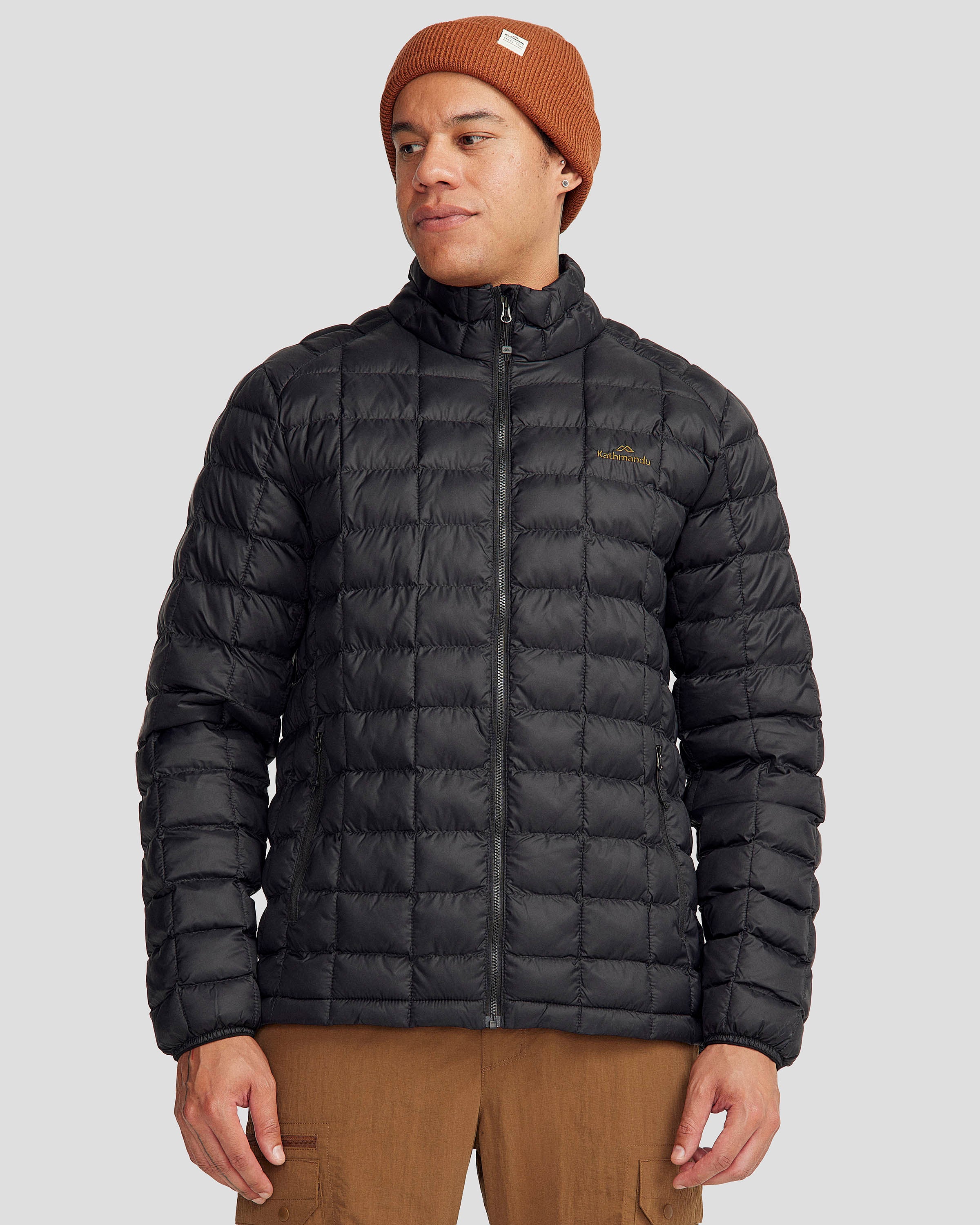 Men's Heli Insulated Winter Jacket - Black Stingray Color - Waterproof Windproof Outdoor Coat for Hiking, Skiing & Cold Weather Activities