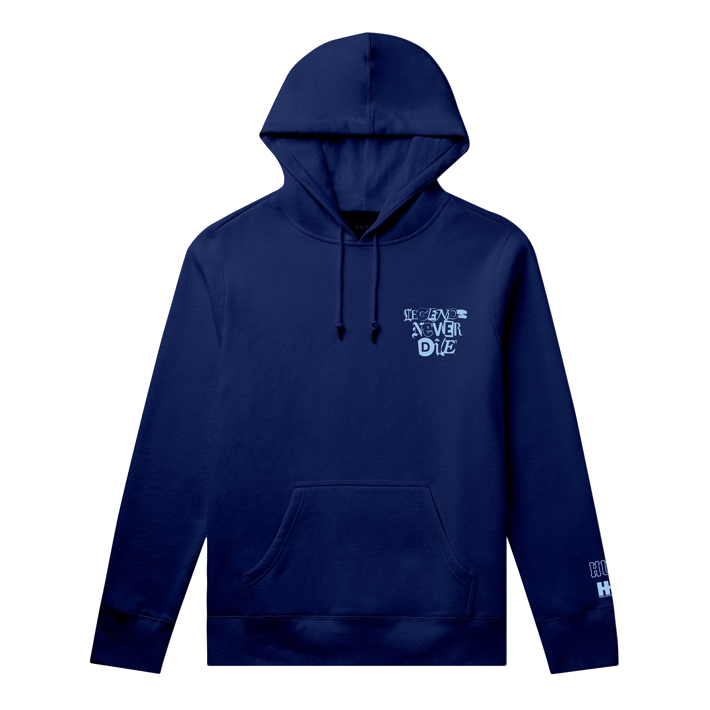 HUF Skateboard Hoodie - Harold Hunter Foundation Navy Blue Pullover for Men & Women | Streetwear, Casual Wear, Skateboarding Outfit