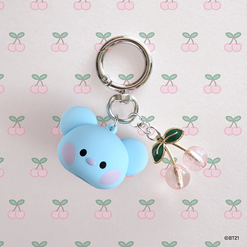 BT21 Mini Face Lip Balm Holder Keychain - Cute Koya Character for Moisturizing Lips | Perfect for Cosmetics, Gifts, and Everyday Carry