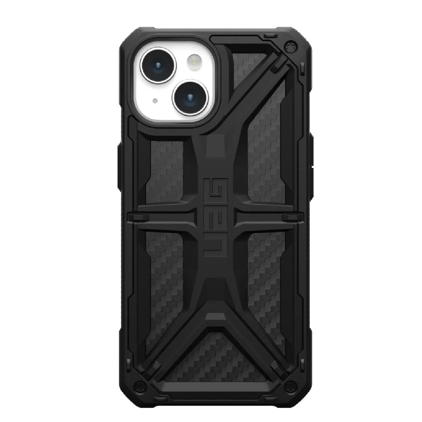 UAG Monarch Rugged Case for iPhone 15 (6.1 inch) - Carbon Fiber Military Drop Protection | Shockproof & Scratch Resistant Phone Cover for Outdoor, Work & Extreme Sports