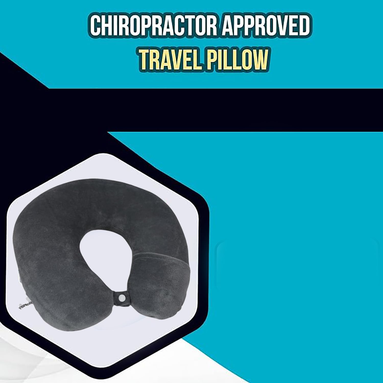 BigPlayer Memory Foam Travel Pillow - Ergonomic Neck Support for Pain Relief, Airplane & Car Sleeping Accessories | Perfect for Long Flights, Road Trips & Office Naps