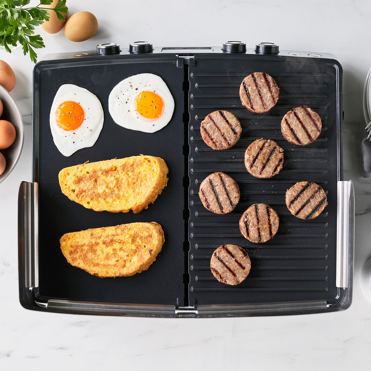 Elite XL Smoke-Free Grill & Griddle - Black | Outdoor BBQ, Camping, Tailgating, Backyard Cooking, Patio Parties