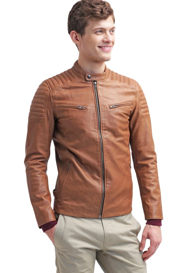 Genuine Lambskin Leather Jacket for Men - Slim Fit Biker Motorcycle Jacket Coat X1450 | Stylish & Durable for Riding, Casual Wear & Outdoor Adventures