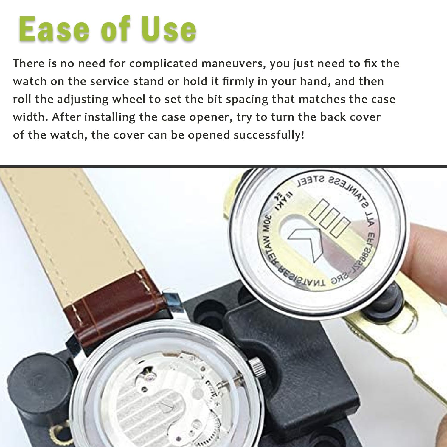 Professional Watch Back Removal Tool Kit - Adjustable Watch Case Opener for Battery Replacement & Repair | Watchmaker Repair Accessories | Ideal for DIY Watch Maintenance & Jewelry Repair