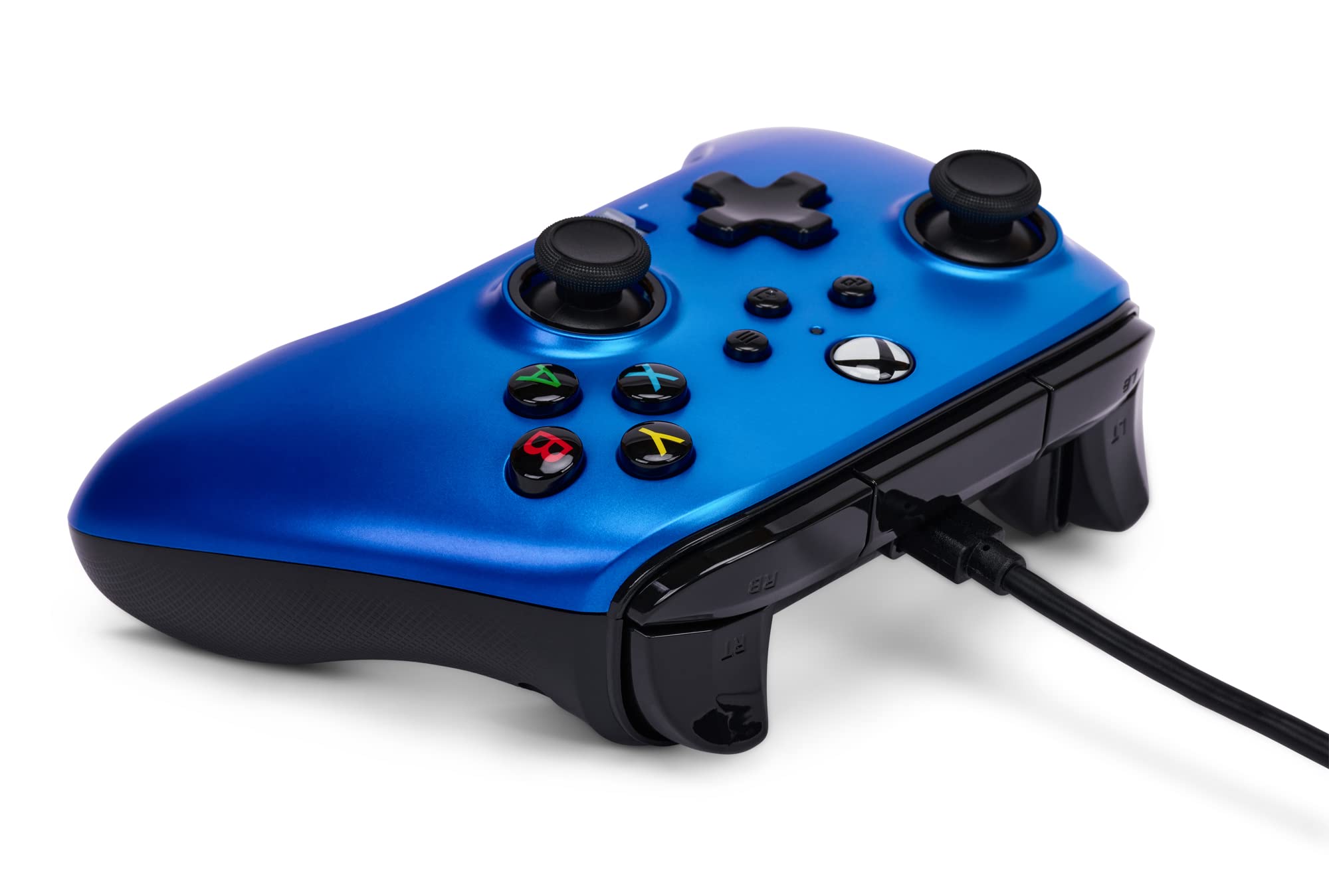 PowerA Wired Controller for Xbox Series X|S - Sapphire Fade | Officially Licensed Gaming Gamepad for Enhanced Play