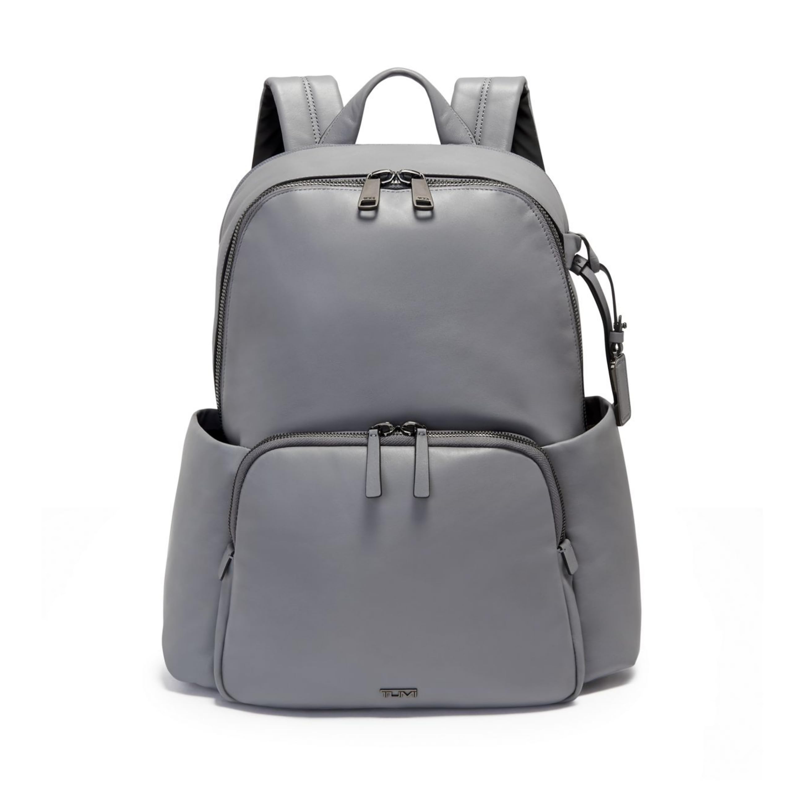 TUMI Voyageur Ruby Leather Backpack for Women - Stylish Laptop Bag & Travel Backpack - Pearl Grey - Perfect for Work, Commuting & Business Trips