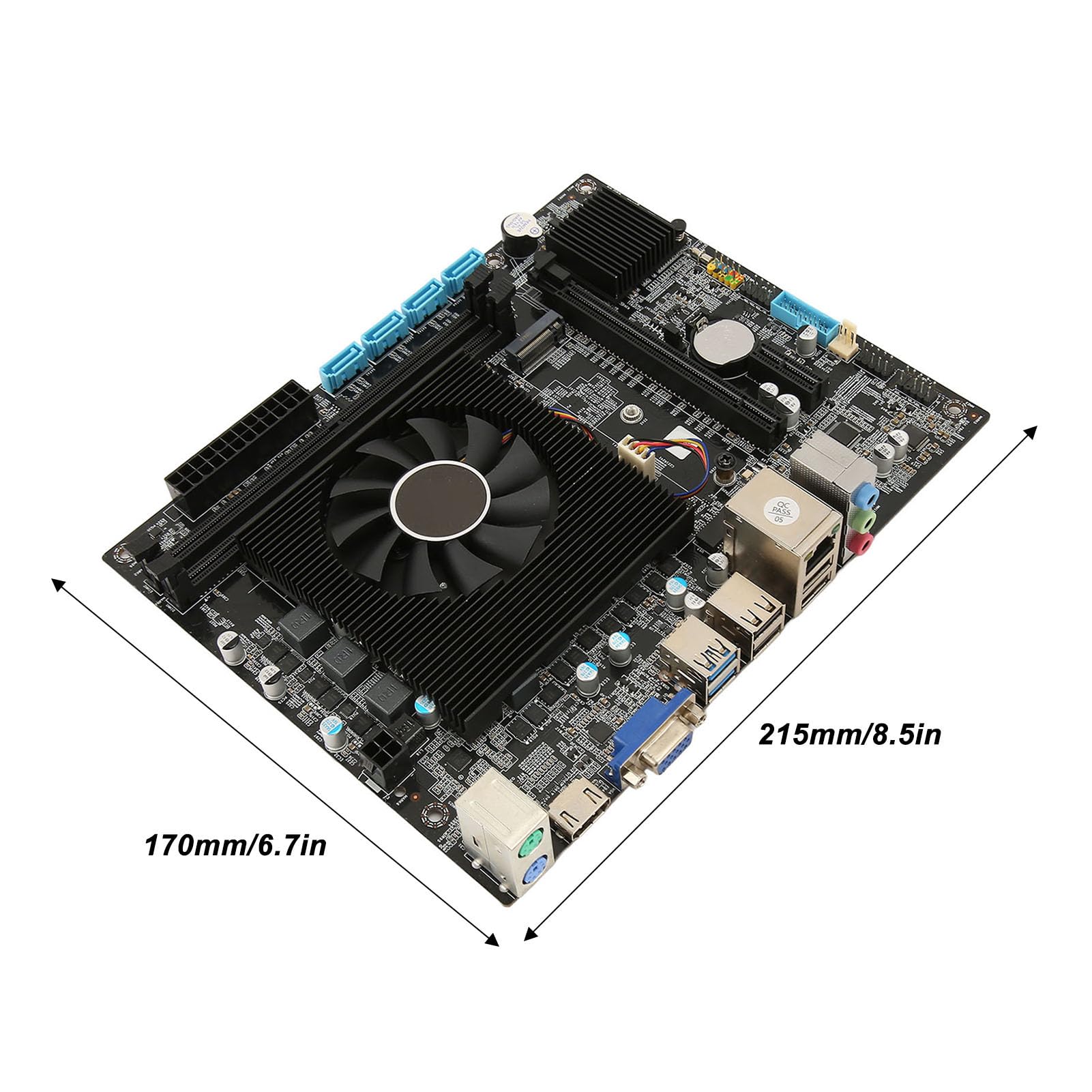 H170 ATX Gaming Motherboard with 16GB DDR4 RAM, Heatsink for Intel i7-6700HQ CPU, USB 3.0, SATA 3.0, VGA & HDMI - High Performance Desktop PC Motherboard for Gaming, Multimedia & Office Work