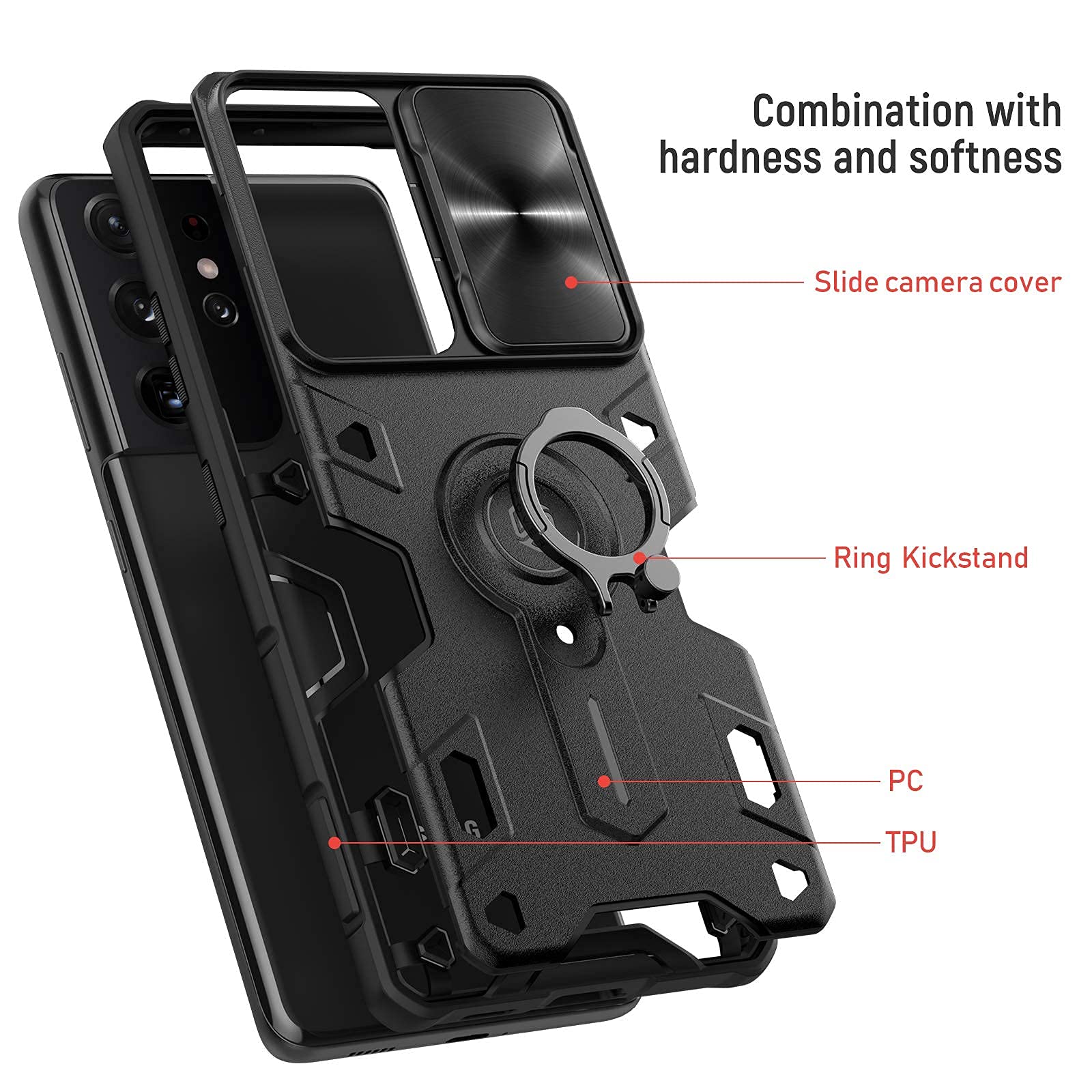Nillkin Camshield Armor Rugged Case for Samsung Galaxy S21 Ultra 6.8