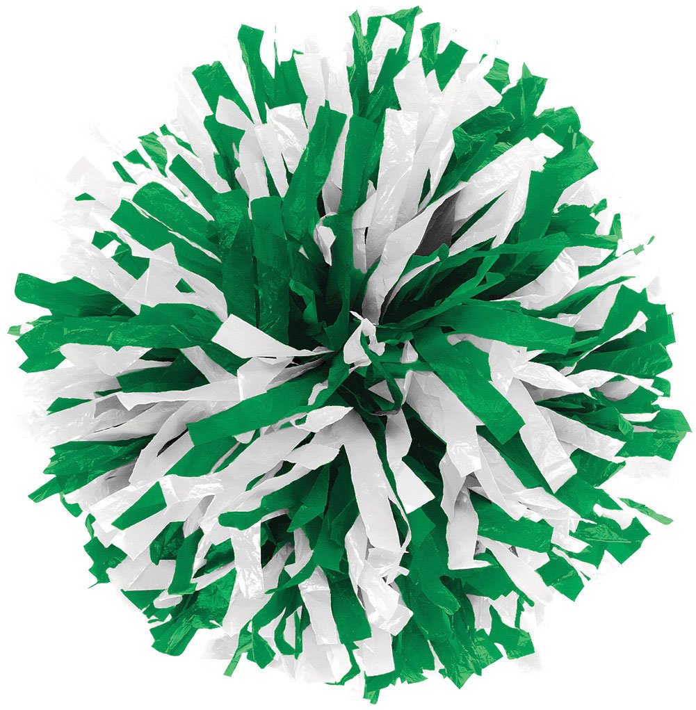 Chassé 1 in-Stock 2-Color Youth Cheerleading Pom Poms (Sold Individually) - Perfect for Cheerleading, Dance Teams, and School Spirit Events