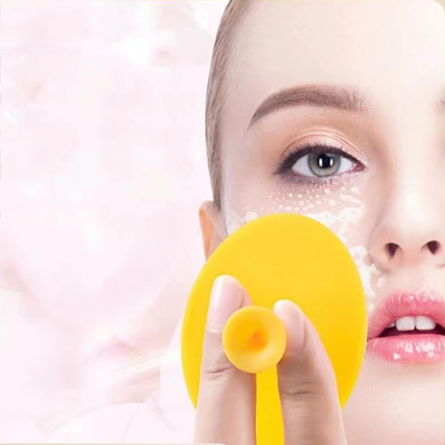 **Soft Silicone Facial Cleansing Brush - 4 Pack Exfoliator for Blackhead, Acne & Pore Deep Cleaning - Gentle Face Scrubber for Sensitive Skin - Perfect for Daily Skincare & Makeup Removal**