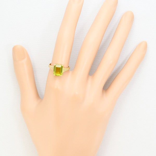14K Yellow Gold Plated Synthetic Stone Ring for Women - Elegant Fashion Jewelry Gift for Birthday, Anniversary & Special Occasions